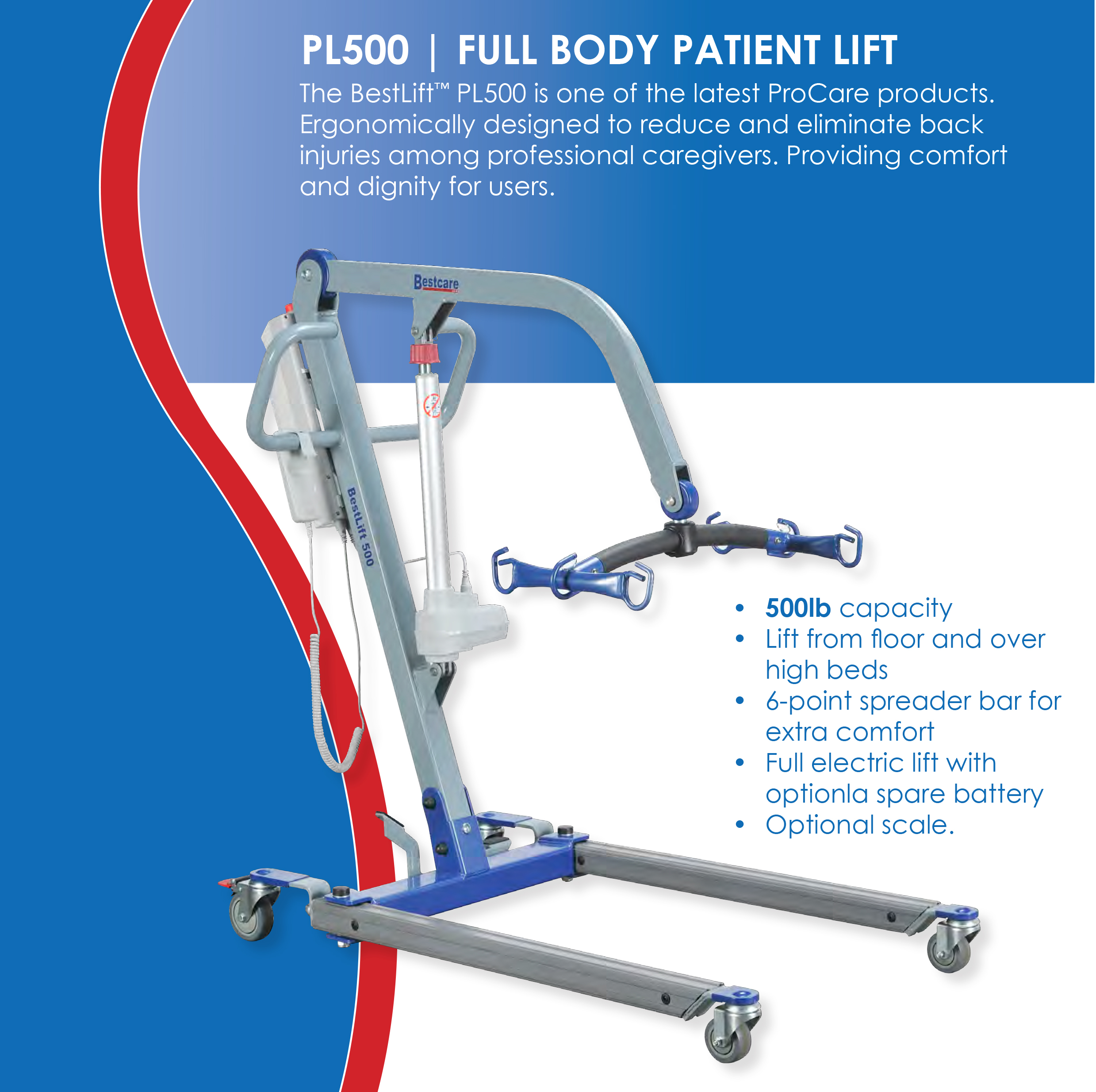 BestLift® PL500 – Full Body Patient Lift | Michigan USA