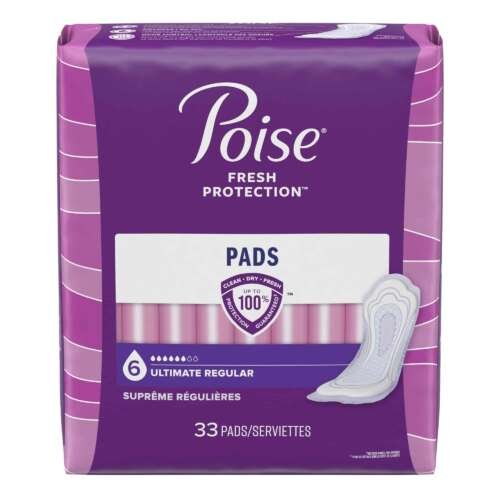 Bladder Control Pad Poise® Fresh Protection™ 4.1 X 14 Inch Heavy Absorbency Sodium Polyacrylate Core One Size Fits Most