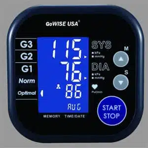 Digital Upper Arm Blood Pressure Monitor, Hypertension and Irregular Heartbeat Indicator