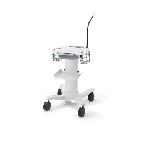 Electrocardiograph Roll Stand 28 W x 15 H x 38 D Inches White