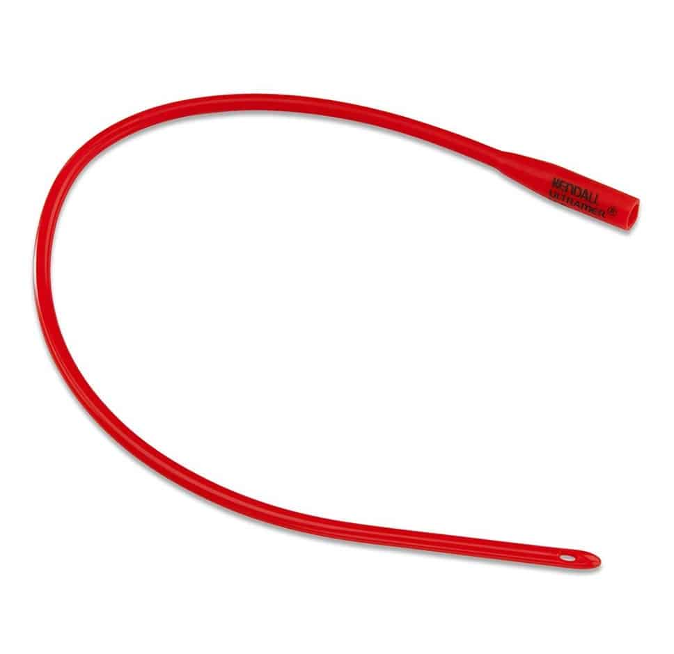Urethral Catheter Dover™ Robinson Tip Red Rubber 28 Fr. 16 Inch