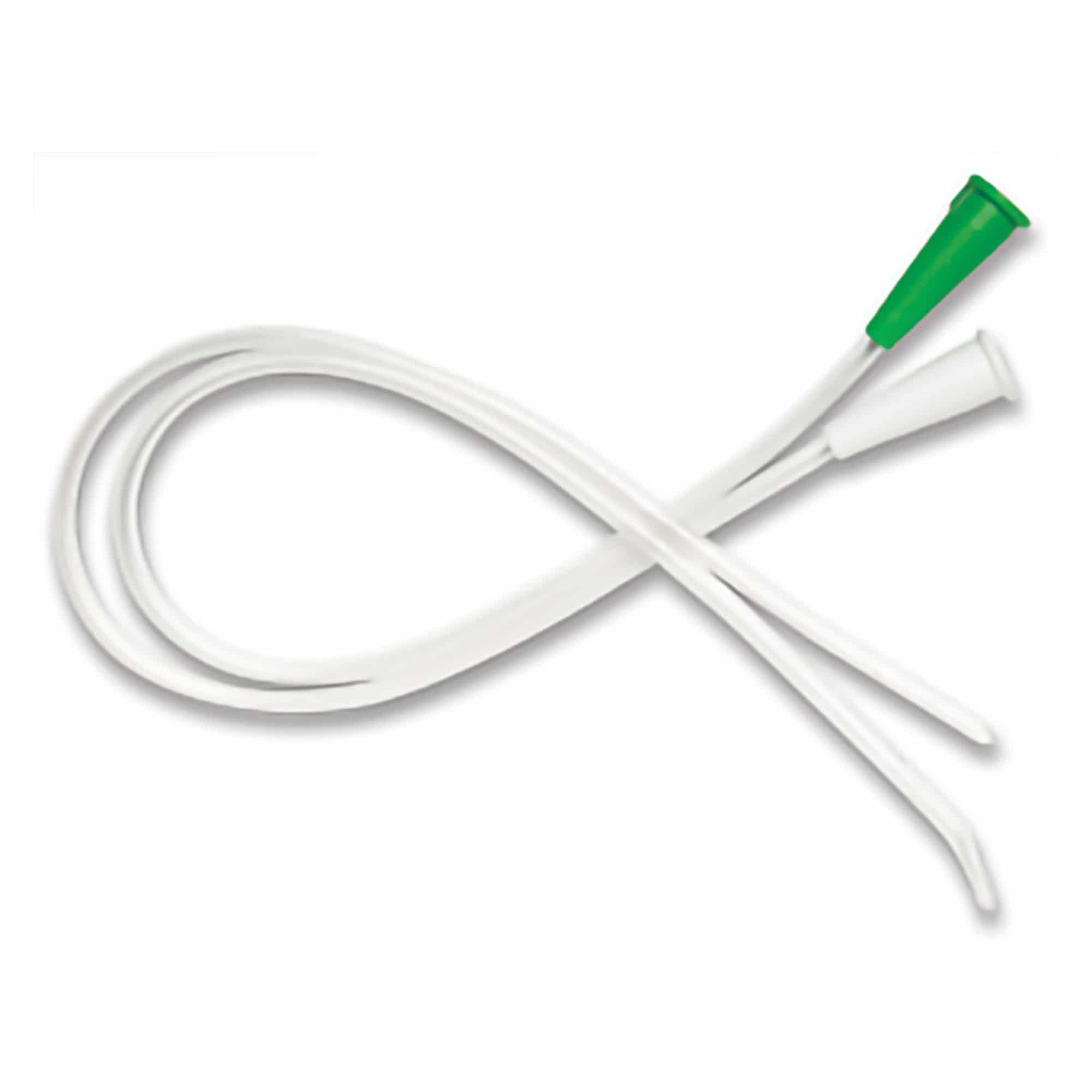 Urethral Catheter Easy Cath™ Coude Tip, Uncoated PVC, 10 Fr, 16 Inch