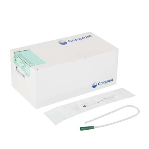 Urethral Catheter Self-Cath® Straight Tip Uncoated PVC 14 Fr. 16 Inch
