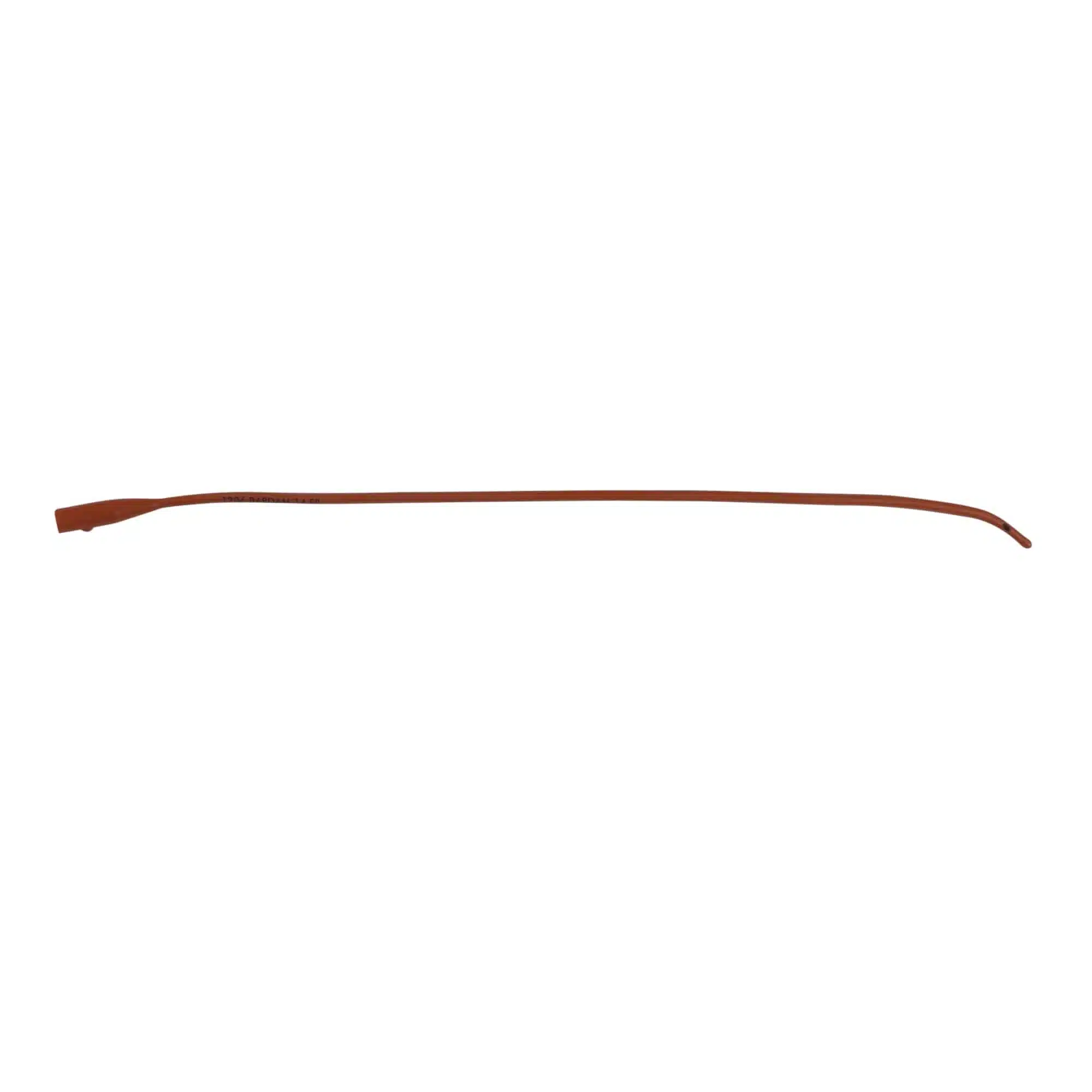 Bard urethral catheter with coude tip, 14 Fr, 16 inch, red rubber design for smooth insertion, comfort, and reliable urinary drainage.