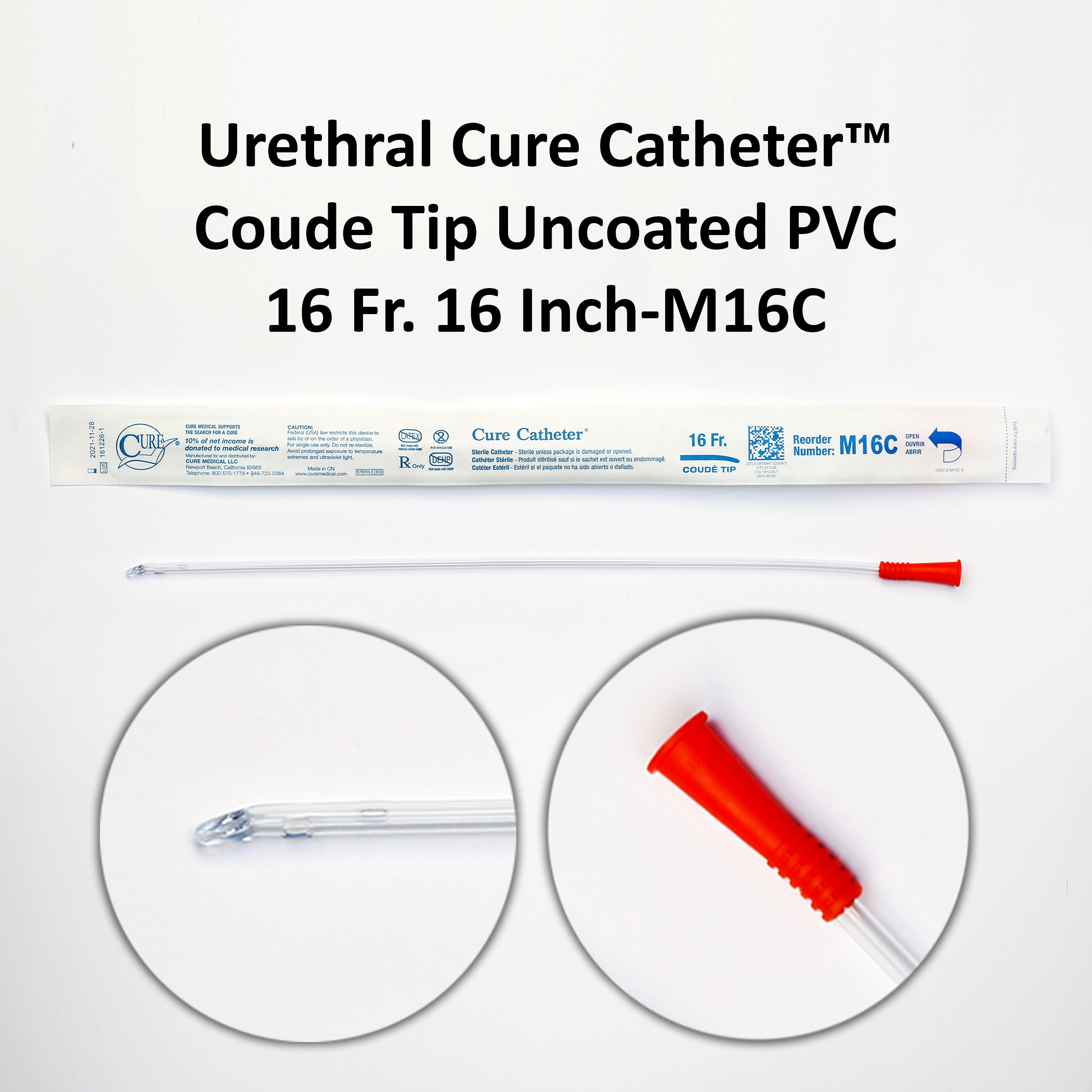 Urethral Cure Catheter Coude Tip