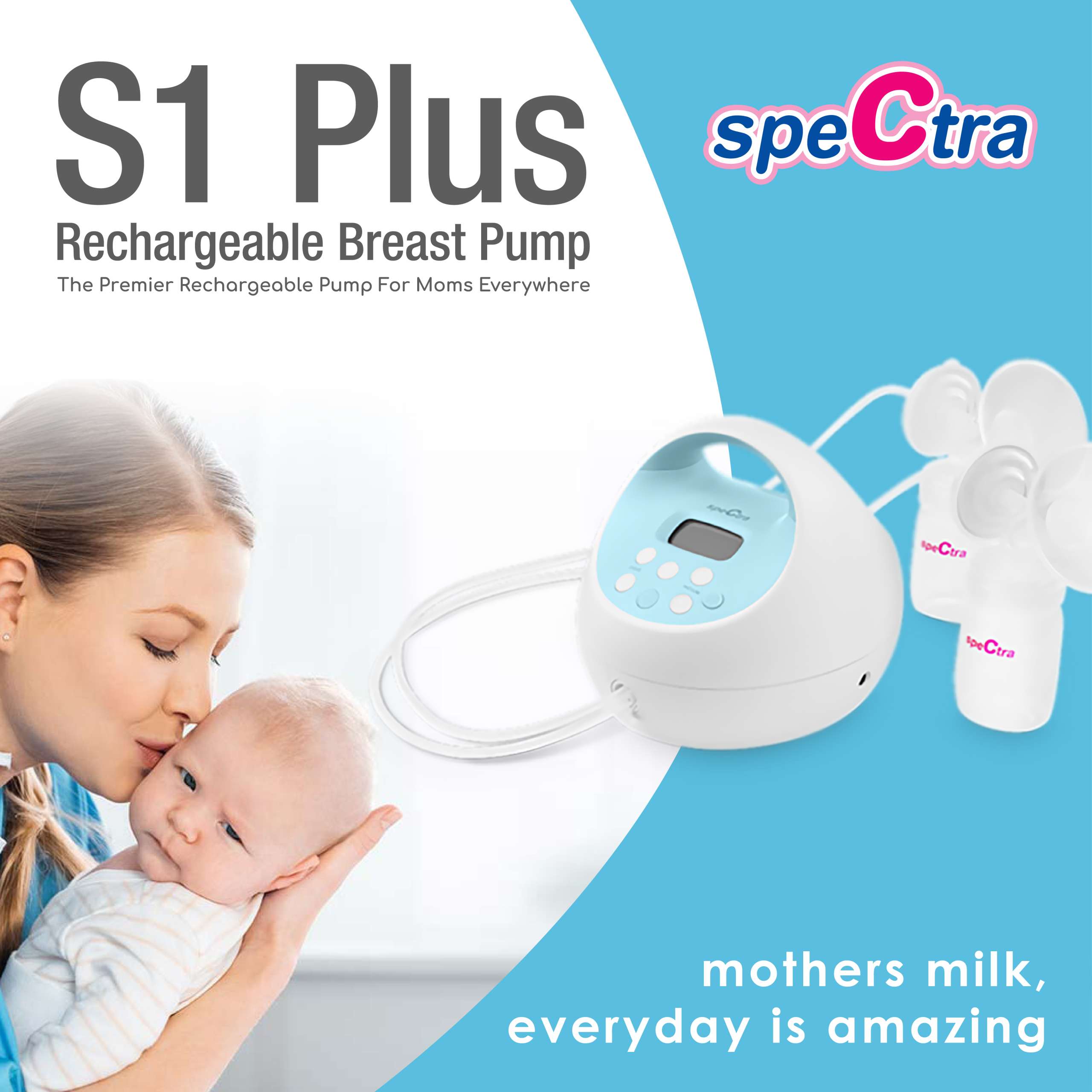 Spectra - S1 Plus Electric Breast Milk Pump for Baby Feeding - Convenient  Breast Feeding Support
