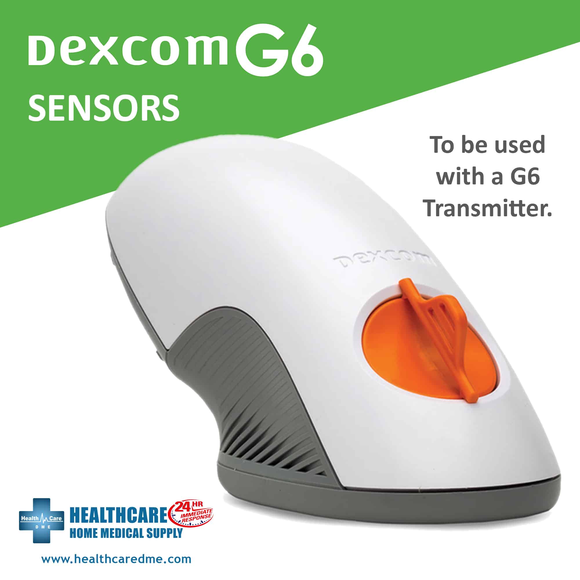 DEXCOM G6 SENSORS (3 Pack) - Continuous Glucose Monitor - USA