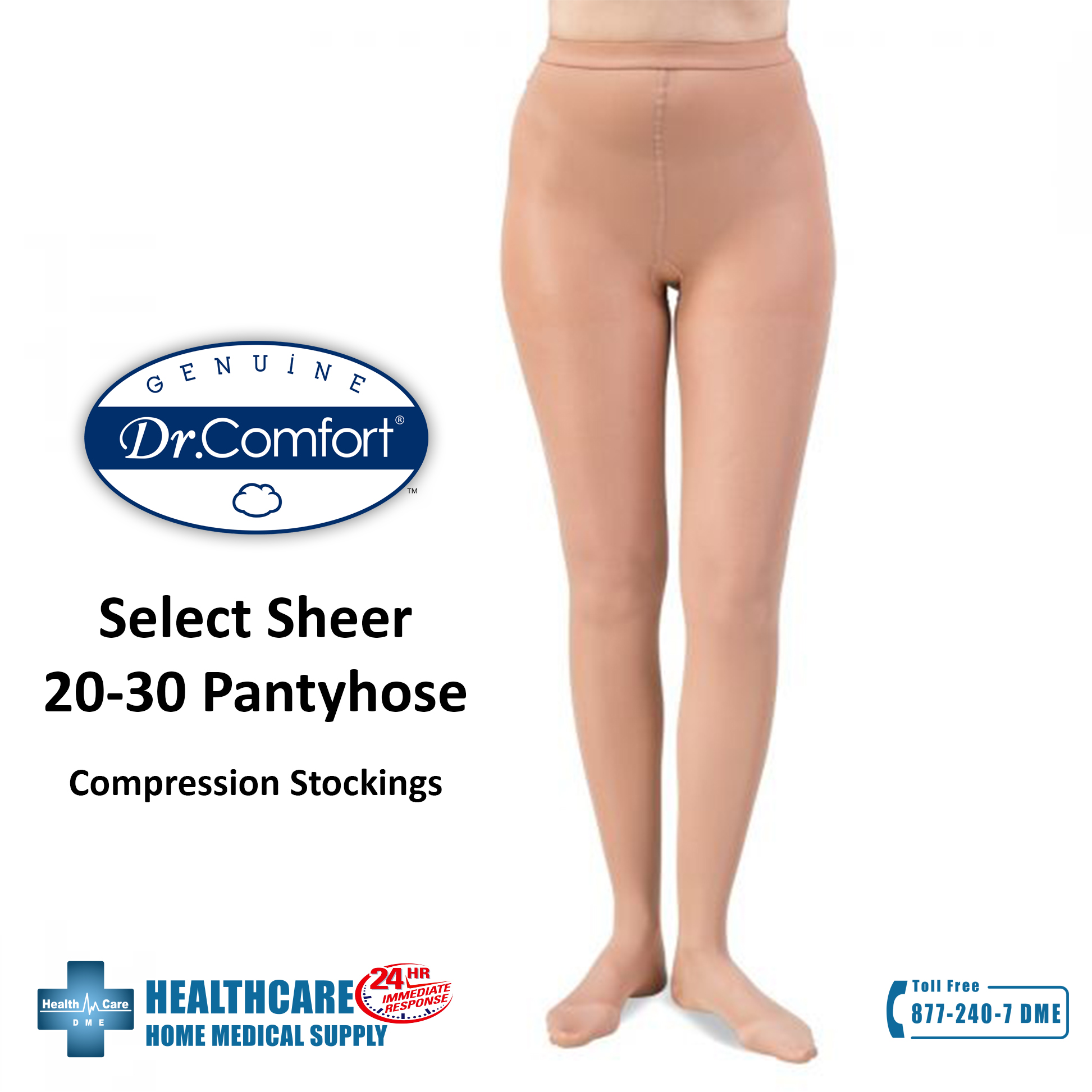 Dr. Comfort Select Sheer 20-30 Pantyhose | Michigan USA Compression Stockings