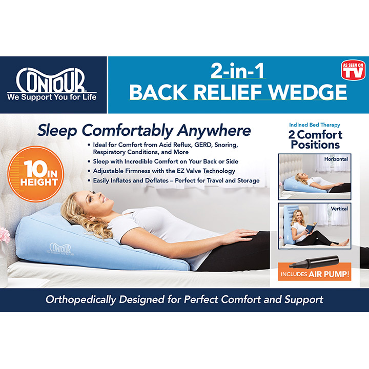 Contour 2-in1 Back Relief Wedge Cushion | Michigan USA