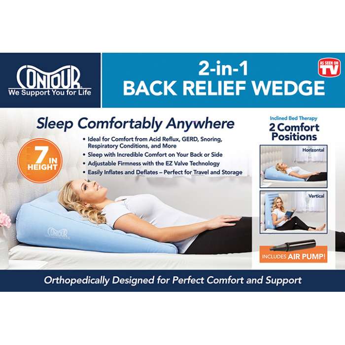 Contour 2-in1 Back Relief Wedge Cushion | Michigan USA