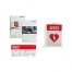 Philips HeartStart AED Defibrillator Wall Sign - Highly Visible Emergency Location Marker