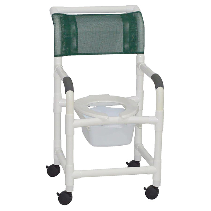 MJM SUPERIOR SHOWER CHAIR WITH SQUARE PAIL 118-3-SQ-PAIL in Michigan USA