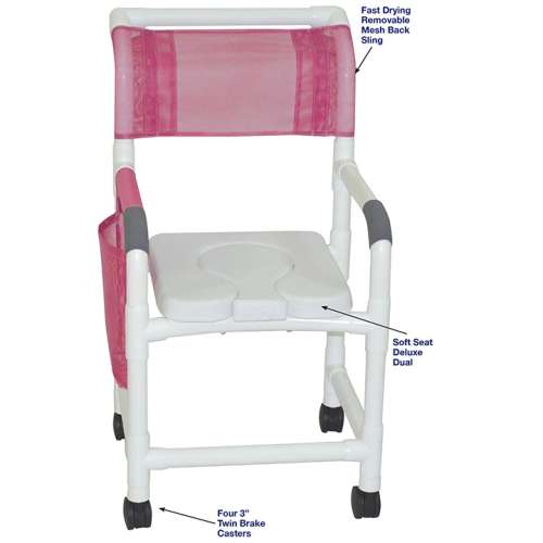 MJM SHOWER CHAIR WITH SOFT SEAT DELUXE DUAL in Michigan USA