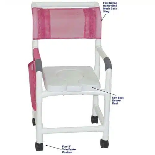 MJM SHOWER CHAIR WITH SOFT SEAT DELUXE DUAL in Michigan USA