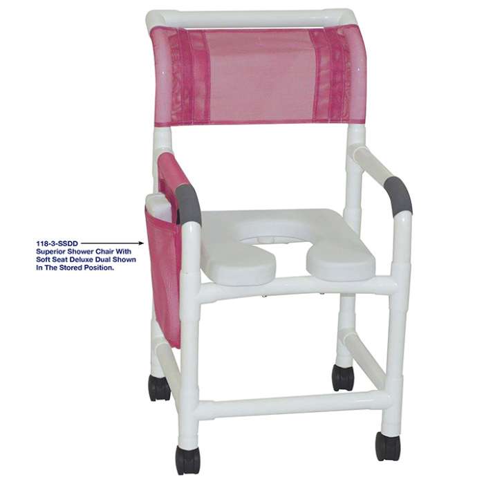 MJM SHOWER CHAIR WITH SOFT SEAT DELUXE DUAL in Michigan USA