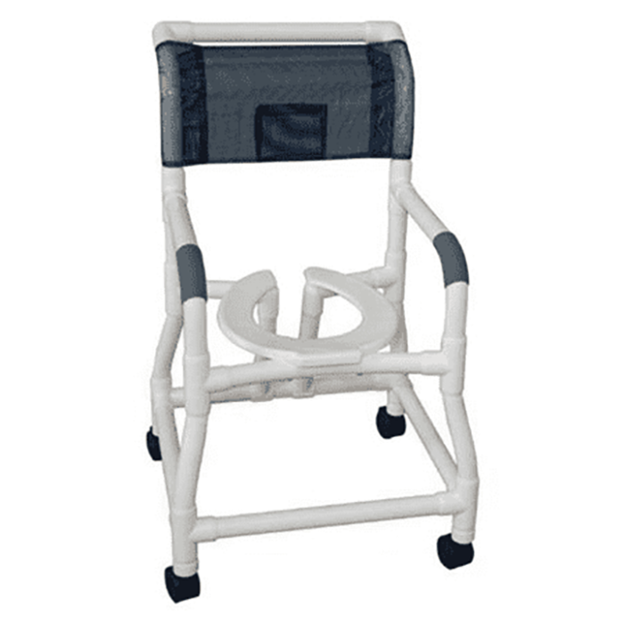 MJM Shower chair 18" flared stability- reverse open seat - 118-3TW-FS-ROS in Michigan USA