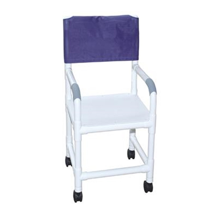MJM High Backed Shower chair 18" with Flatstock Seat - 118-3TW-H-F in Michigan USA