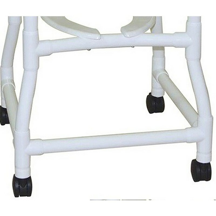 MJM Shower chair 18" flatstock seat - flared stability with 4" wider bottom base - 118-3TW-FS-F in Michigan USA