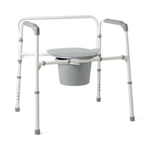Medline Extra-Wide 24" Steel Bariatric Commodes chair available in michigan usa