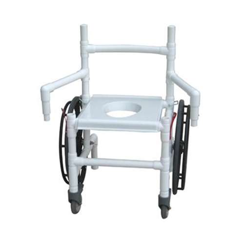 MJM International Foldable Transfer Chair with Dual Swing Away Arms - 131-18-24W-F-DE-CON available in Michigan USA
