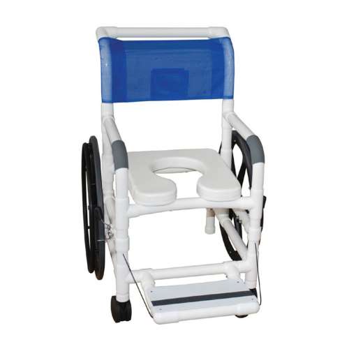 MJM International Self-propelled AQUATIC REHAB shower transport chair - Sliding Footrest available in Michigan USA