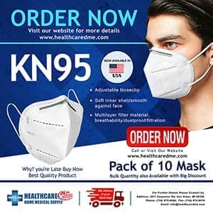 kn 95 face mask 5 layers protection for sale Durable Medical Equipment Supply in michigan usa