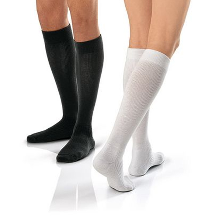Medical Compression Stockings, 20-30 mmHg Support, Women & Men Thigh Length  Hose, Closed Toe, White, X-Large