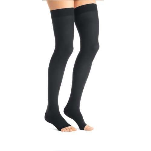 JOBST Maternity Opaque Compression Stockings 15-20 mmHg, Thigh High, Open Toe hosiery is the perfect companion to support you during your pregnancy. for sale available in Ann Arbor MI, USA
