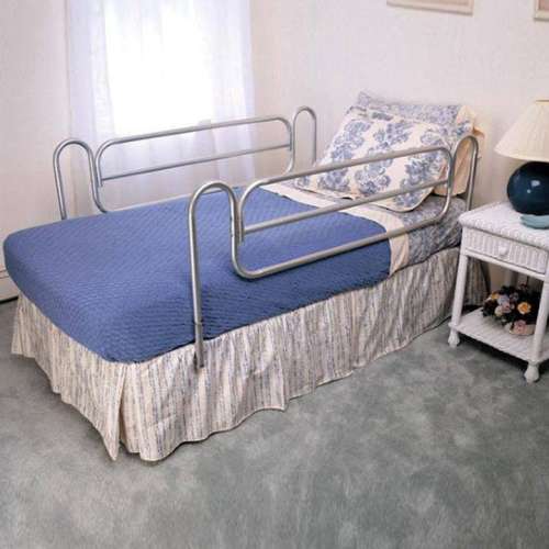 Standard Home Style Bed Side Rails, These bedside rails provide security and safety and can be easily raised and lowered with just the push of a button.