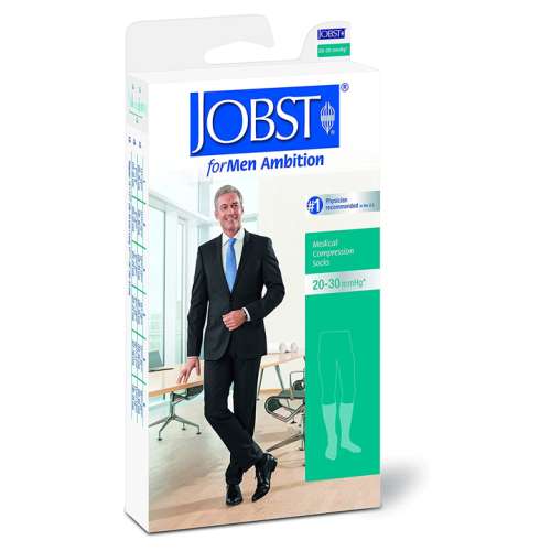 Jobst Men's Ambition Knee High Medical Compression Socks 15-20 mmHg Made with superior moisture-wicking properties that help keep feet dry and cool. for sale available in Ann Arbor MI, USA