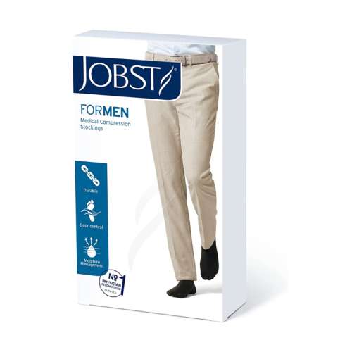 JOBST For Men 15-20 mmHg Knee High Compression Socks Made with superior moisture-wicking properties that help keep feet dry and cool. for sale available in Ann Arbor MI, USA