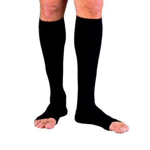 Jobst Men's Knee High Compression Socks OPEN TOE 20-30 mmHg Made with superior moisture-wicking properties that help keep feet dry and cool. for sale available in Ann Arbor MI, USA