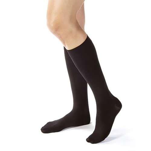 Jobst Opaque Knee High 20-30 mmHg Classic Compression Stockings is an ultra-soft, fashionable alternative to sheer stockings. for sale available in Ann Arbor MI, USA