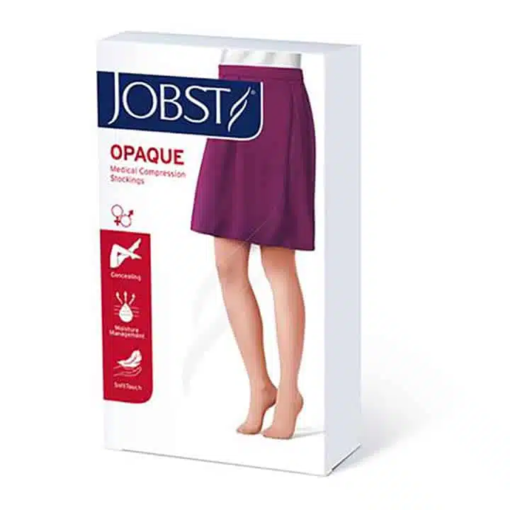 Jobst Petite Women's Opaque Knee High 15-20 mmHg Compression Stockings is an ultra-soft, fashionable alternative to sheer stockings. for sale available in Ann Arbor MI, USA