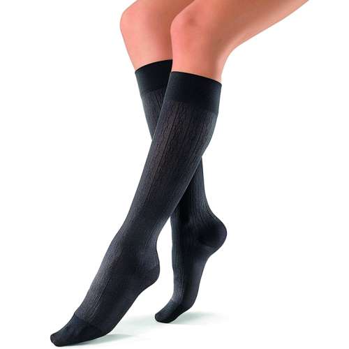 Jobst soSoft Knee High 15-20 mmHg Compression Stockings improve all-day comfort knee band secures fit and improves wearing comfort. for sale available in Ann Arbor MI, USA