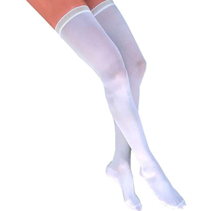 JOBST® Anti-Embolism Thigh High Closed Toe Stockings is Designed to reduce the risk of deep vein thrombosis in the recovering patient. for sale available in Ann Arbor MI, USA