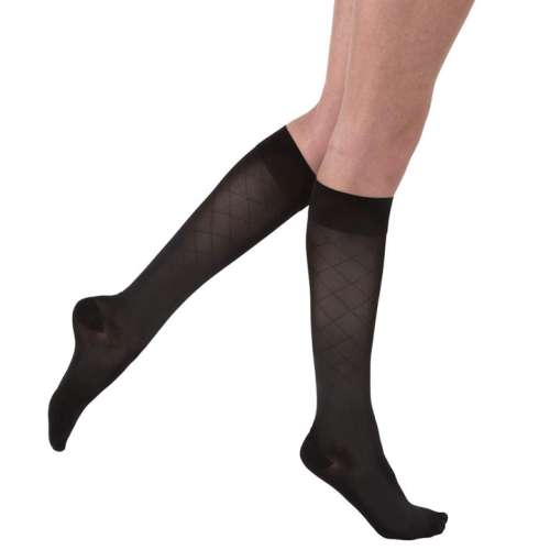 Jobst UltraSheer Knee High 15-20 mmHg Diamond Pattern Compression Stockings Support hosiery combining style with effective compression support.. for sale available in Ann Arbor MI, USA