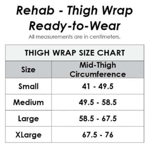JOBST® Ready-To-Wear JoviPak Rehab Thigh Wrap wrap-style garment extends from the lower thigh to the groin and has a fully adjustable closure. for sale and available in Ann Arbor MI, USA