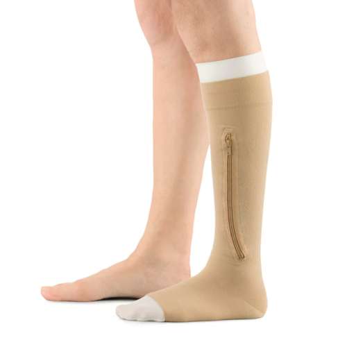 JOBST® UlcerCARE™ Stocking 2-Part System LEFT/ZIP WITH LIN designed for the effective management of venous leg ulcers. for sale and available in Ann Arbor MI, USA