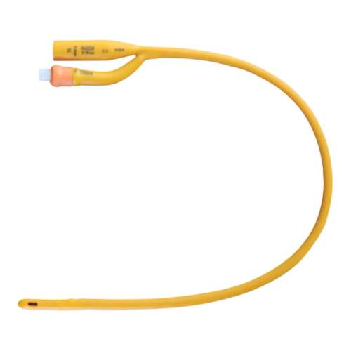 Foley Catheter Rusch Gold® 2-Way Standard Tip 5 cc Balloon 16 Fr. Silicone Coated Latex
