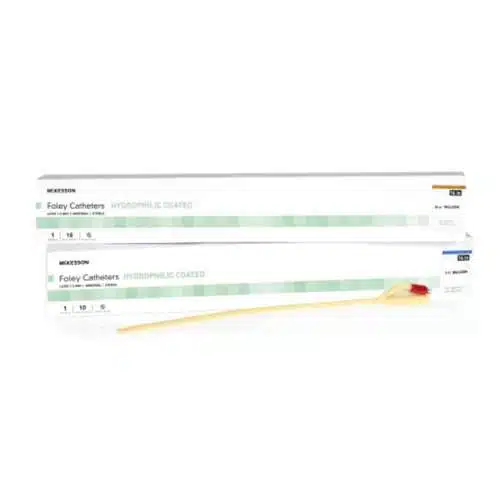Foley Catheter McKesson 2-Way Coude Tip 5 cc Balloon 16 Fr. Latex