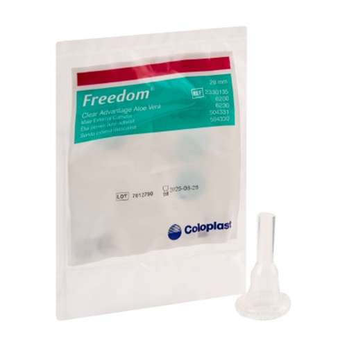 Male External Catheter Clear Advantage® Self-Adhesive Strip Silicone Medium