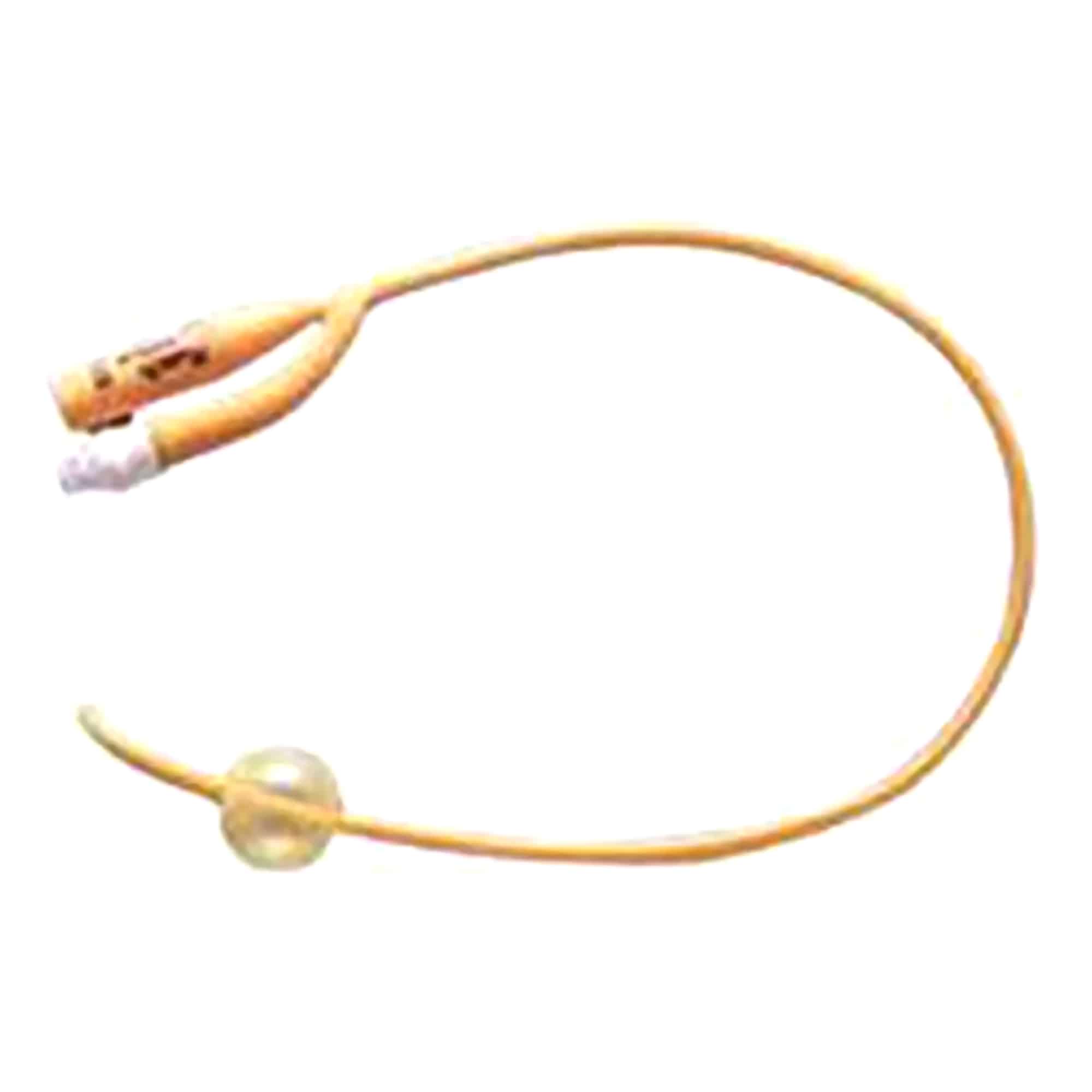 Foley Catheter Rusch PureGold® 2-Way Coude Tip 5 cc Balloon 14 Fr. PTFE (Teflon) Coated Latex