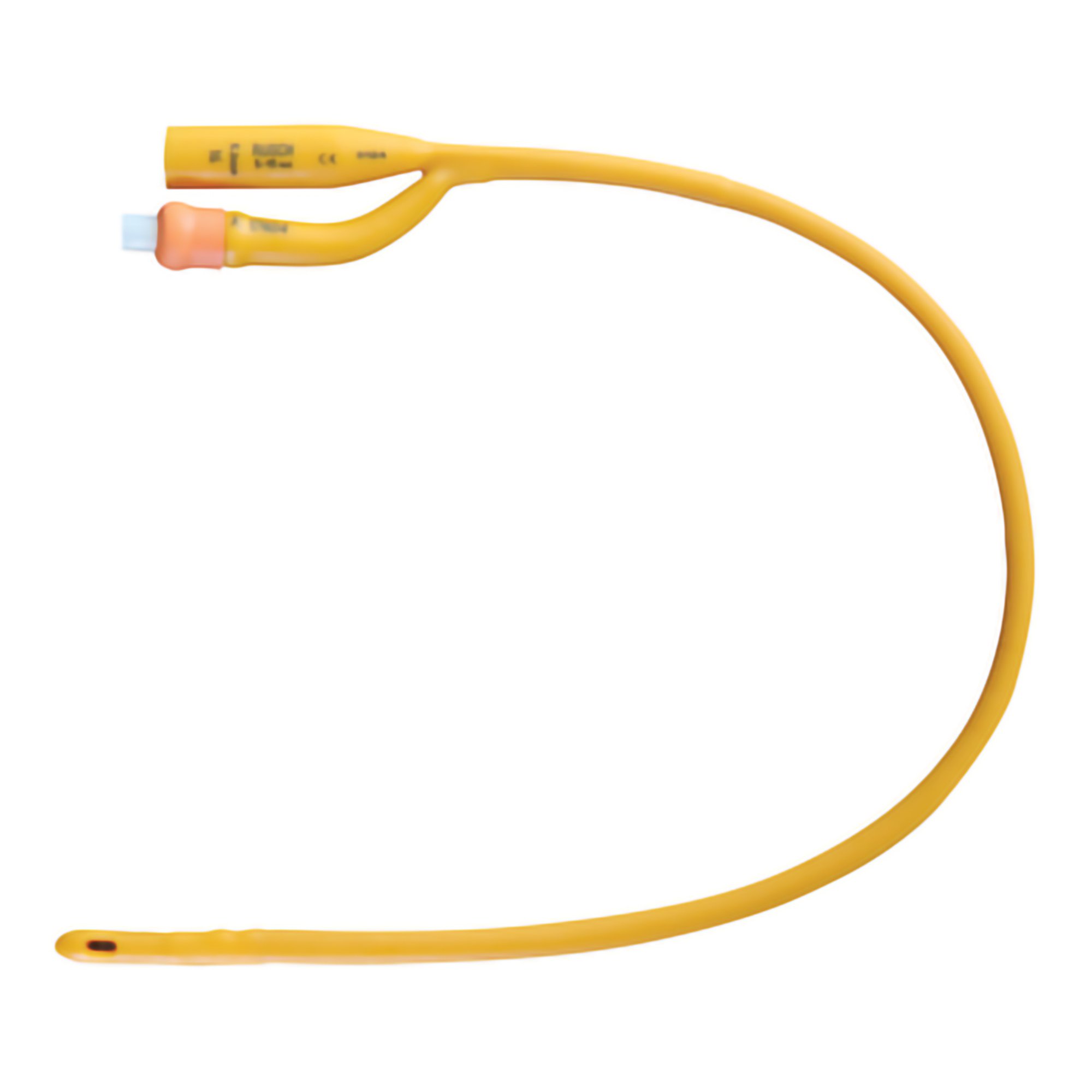 Foley Catheter Rusch Gold 2-Way Standard Tip 18Fr 5cc Balloon Silicone Coated Latex