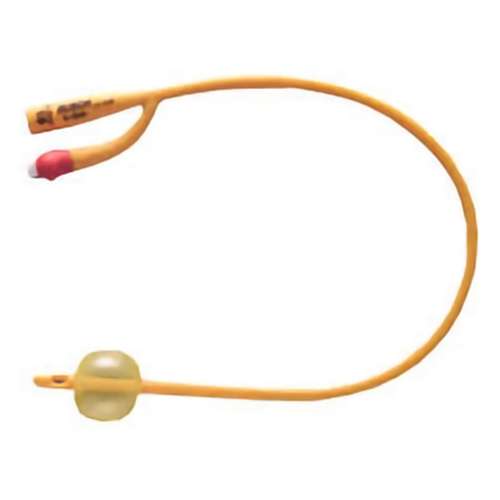 Foley Catheter Rusch Gold® 2-Way Standard Tip 5 cc Balloon 14 Fr. Silicone Coated Latex 180705140