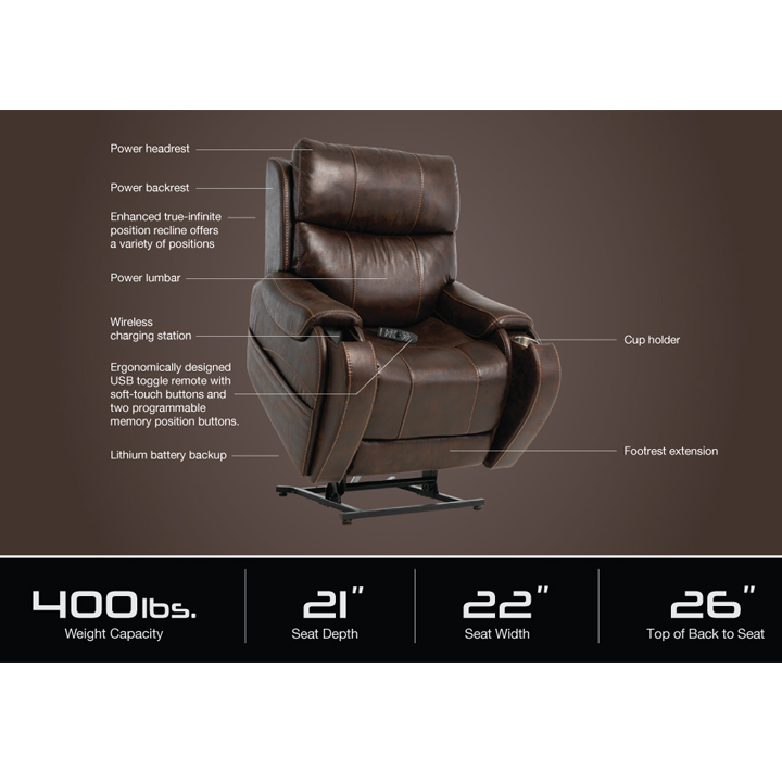 Explore top-quality VivaLift!® Atlas Plus 2 Power Recliner Chair for sale in Michigan, USA. Find durable medical equipment, mobility aids, & healthcare products.