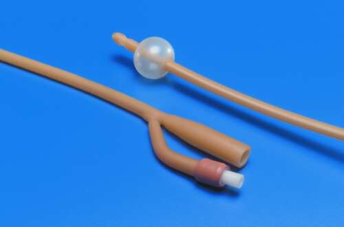 Foley Catheter Kenguard 2-Way 30Fr 5cc Balloon Silicone Oil Coated Latex