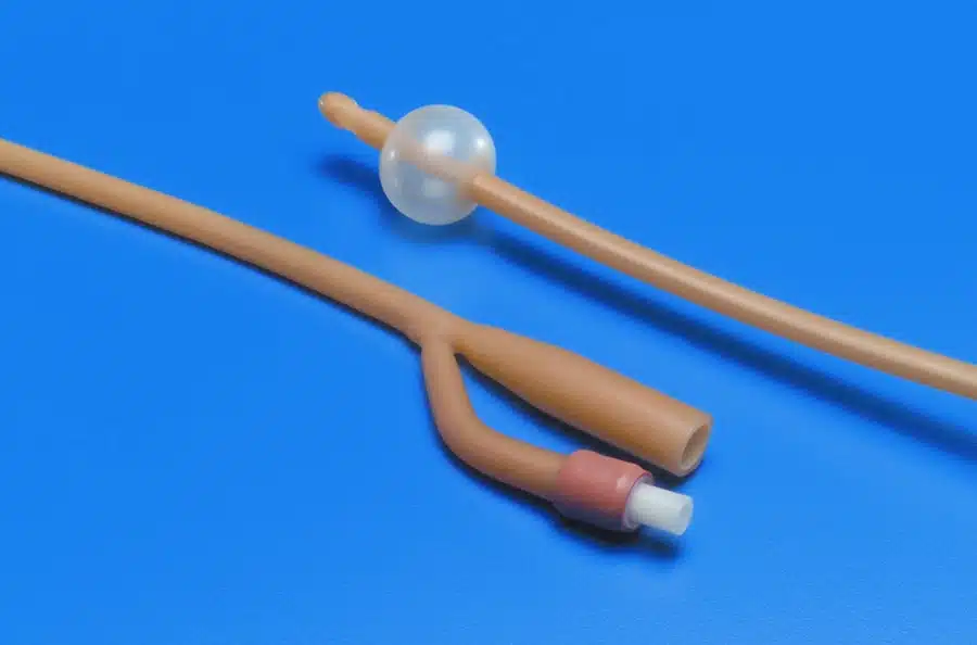 Foley Catheter Kenguard 2-Way 30Fr 5cc Balloon Silicone Oil Coated Latex