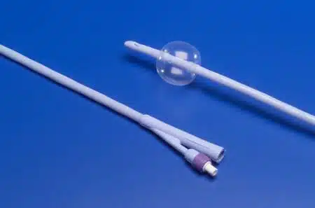 Foley Catheter Kenguard 2-Way 12Fr 5cc Balloon Silicone Oil Coated Latex