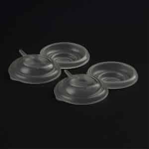 Spectra CaraCup backflow protector caps with diaphragm, 4-pack, BPA-free, hygienic, and durable replacement parts.